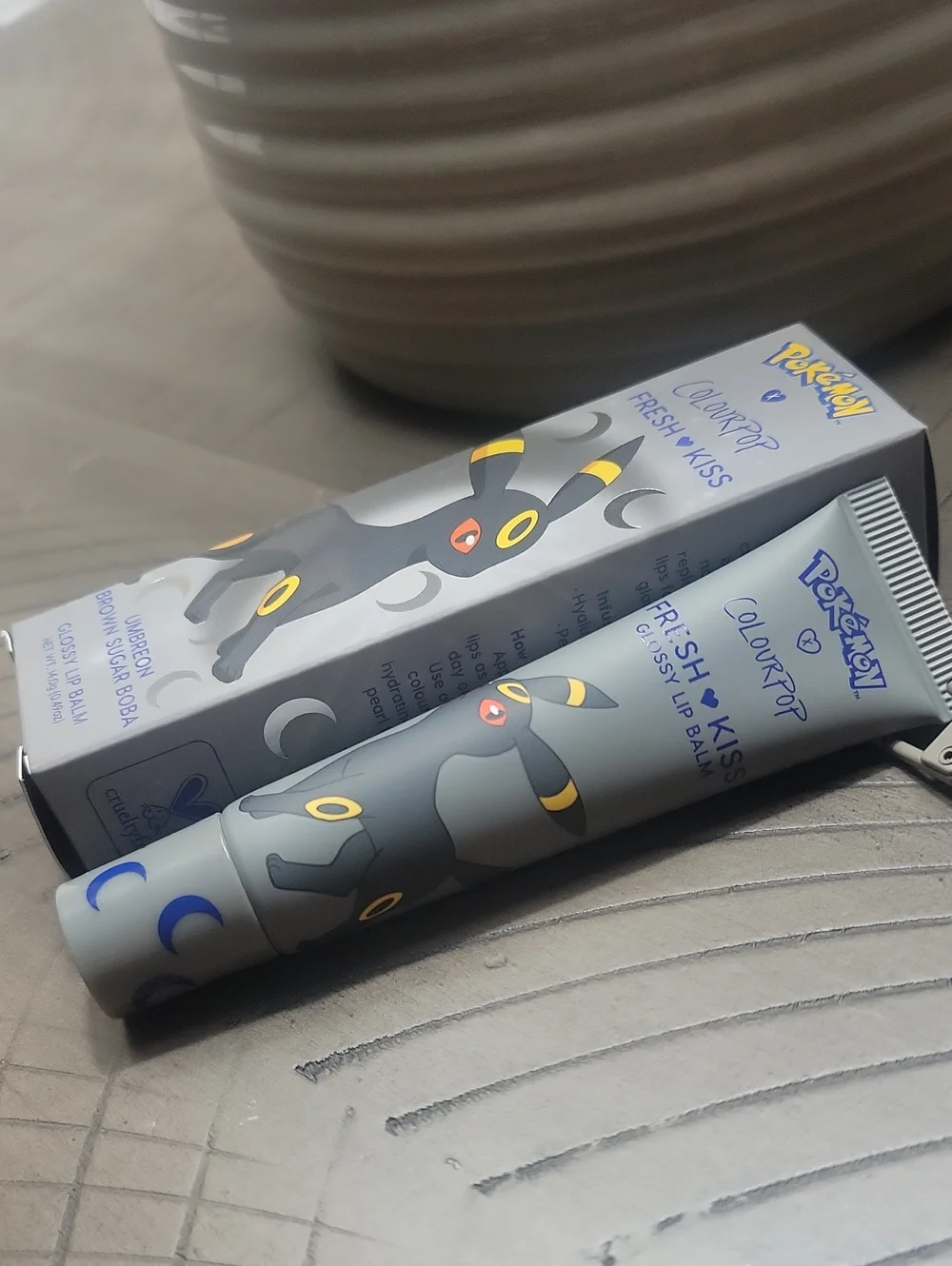 ColourPop Pokémon Umbreon Glossy Lip Balm — Brown Sugar Boba